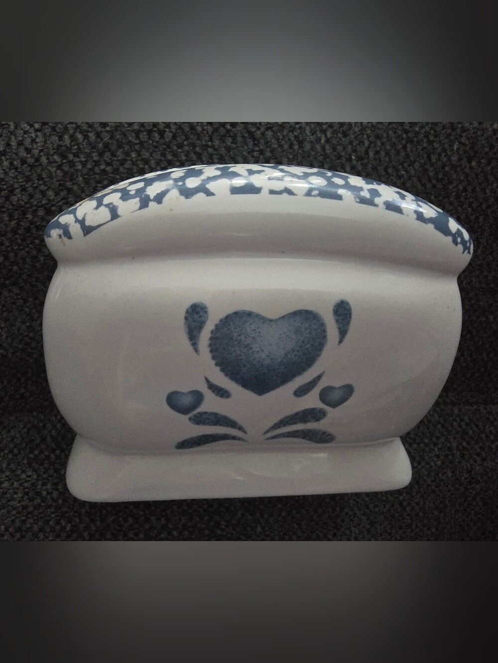 "Blue Hearts" Napkin Holder